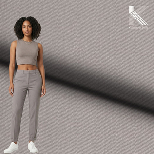 Cotton Spandex Stretch Twill Fabric 270 GSM 3/1 S Twill <b>Women</b> Trouser <b>Smart</b> Casual Apparel Textile OEM ODM Supplier - Product Image 2