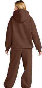 Custom Women Tracksuit Soft Performance Knit <b>Cropped</b> Jacket High Waist <b>Jogger</b> Set Fitness Casual Streetwear Wear - Product Image 2
