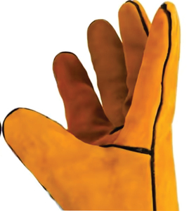 Heat Resistant Genuine Cowhide Leather <b>Touch</b> <b>Screen</b> Eco-Friendly Outdoor Plain Welding <b>Gloves</b> Tig - Product Image 2