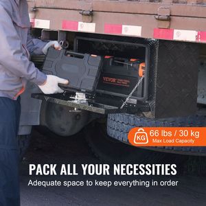 24\" X 17\" X 18\" Underbody Truck <b>Box</b> Heavy Duty Aluminum Diamond Plate Tool <b>Box</b> <b>Lock</b> Keys Pickup Storage Waterpr Resistant - Product Image 3