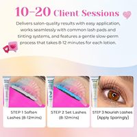 Kit de Laminación de Cejas y Pestañas con Queratina, Kit Coreano para Lifting de Pestañas, Rizos Instantáneos con Calidad de Salón, con Ingredientes Nutritivos, Fácil de Usar