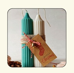 เทียนหอมตกแต่งลายเสา สำหรับบ้าน งานแต่งงาน ของขวัญ - Product Image 2