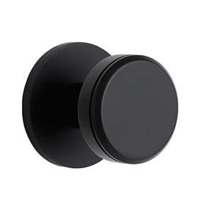 Poignées de porte rondes en laiton noir avec revêtement poudré, très vendues, durables, élégantes et parfaites pour les intérieurs modernes ou classiques. - Product Image 1