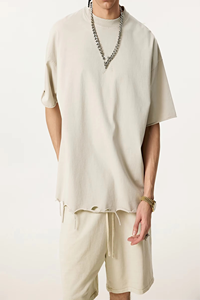 Camiseta Oversize de Algodón 100% Ecológico con Estética Minimalista, Hombro Caído, Lisa, Unisex, Casual, Estilo Urbano, Suave y Transpirable - Product Image 2