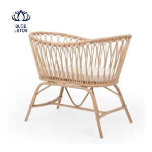Lit de bébé en rotin 2026 : excellent rapport qualité-prix, construction durable et sûre pour une utilisation prolongée, sommeil et balancement doux pour la relaxation - Product Image 3
