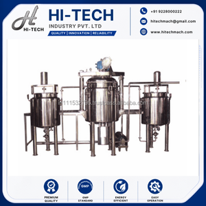 Ligne de production de crème cosmétique, machine d'émulsification avec enveloppe chauffante et système de contrôle PLC - Product Image 4