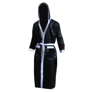 Best Selling Custom Brand Custom Made Premium <b>Boxing</b> <b>Robe</b> for Men and Women High Quality Hood Made in Pakistan Cheap Price - Product Image 5