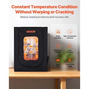 Boîtier d'imprimante 3D à LED étanche à la poussière, boîtier de protection à température constante pour Creality/ELEGOO/Anycubic Oxford - Product Image 2