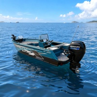 Yacht de luxe en aluminium de 6 m à grande vitesse pour la pêche en rivière/en mer et les sports de divertissement, design élégant à jet d'eau