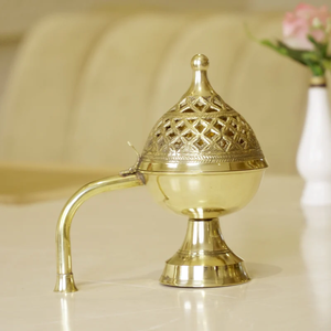 Brûleur d'encens en laiton haut de gamme, écologique et décoratif, pour la méditation, l'équilibre et les prières à domicile - Product Image 1