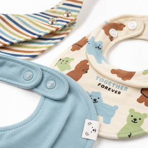 Bavoirs pour bébé personnalisés, motifs colorés et mignons, lingettes pour bébé, bandanas d'alimentation pour bébé, bavoirs en coton imperméables pour bébé - Product Image 1