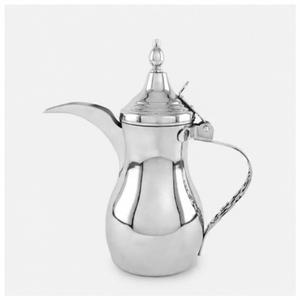 Cafetera Árabe Tradicional Dallah de Acero Inoxidable, Tetera Plateada para Gahwa, Estilo Oriental para Majlis y Restaurantes - Product Image 1