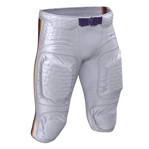Mens Black Purple Green Gradient Geometric Padded American Football Pants Sublimated <b>Athletic</b> Practice Game Wear sportswear mens - Product Image 3