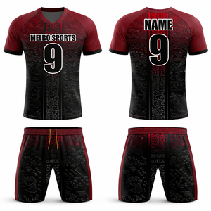 Custom Printed Men's Soccer Jersey Uniform Kit <b>Heat</b>-Transfer Printed 100% Polyester Eco-Friendly Athletic Sports TeamSoccer Wear - Product Image 1