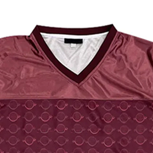 Camiseta de Fútbol Americano Retro Personalizada, Estilo Oversize, Corte Cuadrado, 100% Poliéster Transpirable, Talla Grande, Ropa Urbana Corta - Product Image 5