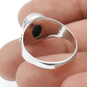 Vintage Designer Fine <b>Rings</b> With Natural <b>Labradorite</b> Gemstone Crafted Fromm 925 Sterling Silver Wholesale Price Boho Jewelry - Product Image 3