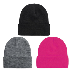 Gorro de Punto Unisex de Color Sólido, 100% Acrílico, para Invierno, para Adultos, 56-58CM, Estilo Casual, Verde, Amarillo, Rojo - Product Image 2
