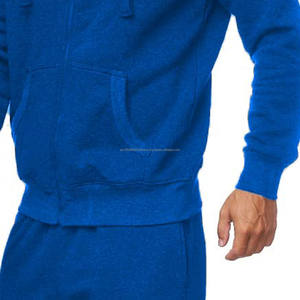 Custom High Quality Breathable 100% Cotton Men's Tracksuits Plain Oversized Jogging Suit Winter Plus Size Sportswear Sets 2026 - Product Image 3