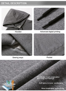 Misha Sports and Fitness Wholesale Hoodies <b>Sweatshirts</b> 100% Bulk Cotton Hoodies Solid Colour 370gsm Heavy <b>Fleece</b> - Product Image 6