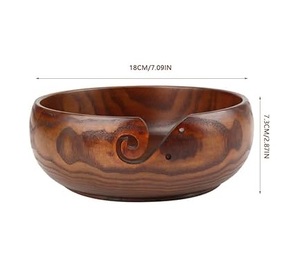 Cuenco de madera de mango para hilo, superventas, herramienta multifuncional ecológica y de moda, cuencos de hilo artesanales para tejer a ganchillo - Product Image 5