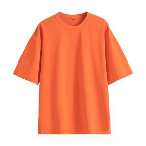 T-shirt de sport avec logo personnalisé |   T-shirts unisexes à coupe ample et épaules tombantes, style streetwear |   T-shirts de sport décontractés en coton lavande - Product Image 6