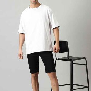 Camiseta Extra Grande para Hombre, Buena Calidad, Entrega Rápida, Empaque Personalizado, Diseño Sólido, Estilo Urbano, Colección de Verano - Product Image 3