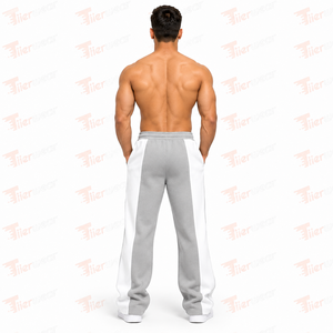 Wholesale <b>Mens</b> Flare Jogger <b>Pants</b> <b>Lounge</b> Wear Soft Brushed Fleece Relaxed Sweatpants Elastic Waist Wide Leg Long <b>Pants</b> - Product Image 4