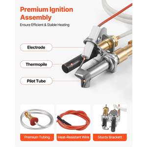 Kit de Ensamblaje de Piloto de Gas OE 446-512A HSRV SRV, Encendido de Gas Natural, Repuesto para Modelos Heat Glo Regency - Product Image 2