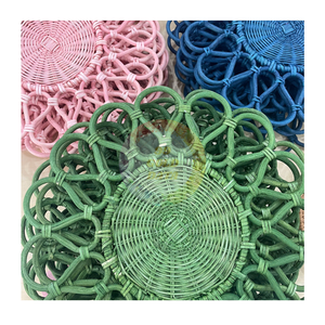 Hot Selling New Rattan Charger <b>Plates</b> Eco Friendly Handcrafted Placemat Set for Home Dining Hotel Restaurant Vietnam Origin - Product Image 1
