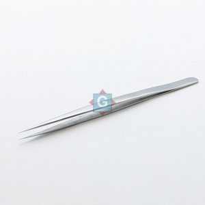 Pince à épiler pour cils en acier inoxydable de haute qualité, marque privée, à pointe fine - Product Image 4