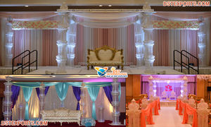Mandap คริสตัล Led สำหรับงานแต่งงานของอินเดียใต้,FRP การตกแต่ง Mandap การตั้งค่า Mandap Mandap ทำจากไฟเบอร์คริสตัลล่าสุด - Product Image 3