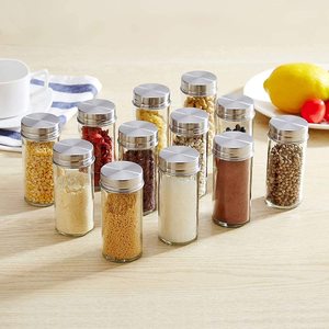 16 Pcs Wooden Spice <b>Rack</b> with Masala Jars Turnable Condiment Stand Spice Container for <b>Kitchen</b> <b>Storage</b> - Product Image 4