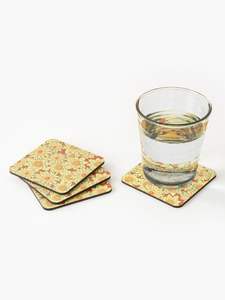 Posavasos de diseño artesanal con tablero de MDF, impresión de adhesivo esmaltado, juego de 4 posavasos para bebidas, posavasos para té a precio de venta directa. - Product Image 3