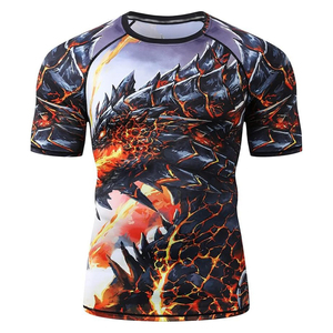 Professional Half Sleeve Rash Guard Durable <b>Compression</b> Sportswear Premium Manufacturer Bulk Orders - Product Image 4