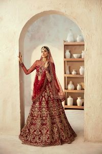 Luxury Red <b>Lehenga</b> Choli With Gold Embroidery Traditional Wedding Dress For <b>Women</b> Floor Length Indian Pakistani Bridal 2026 - Product Image 2