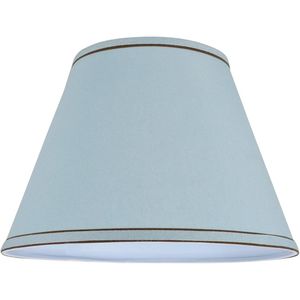 Paralume a forma di impero, a costruzione a ragno, azzurro, 7 pollici (top) x 13 pollici (base) x 9-1/2 pollici (altezza inclinata) - Product Image 2