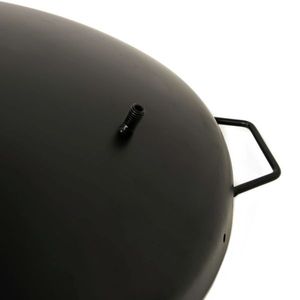 Brasero Resistente para Exteriores de 23 Pulgadas con Recipiente para Leña y Parrilla para Patio, Jardín, Terraza, Camping y Barbacoa - Product Image 1