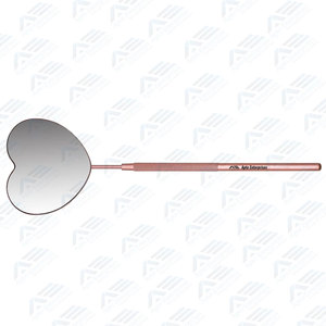 Outil d'extension de cils en acier inoxydable, miroir à cils professionnel 2.2, couleur rose, adorable forme de cœur, détachable - Product Image 6