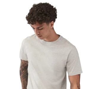 Venta al por mayor de encargo de los hombres de la promoción Lisa bordado camiseta serigrafía camisetas de los hombres en blanco camisetas de gran tamaño - Product Image 1