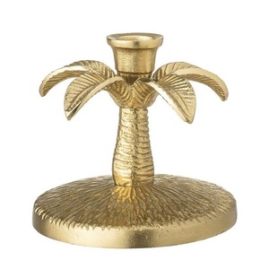 Candélabre de luxe en métal doré, 2 lumières, porte-bougie floral, chandelier vintage en forme de tige d'arbre avec oiseau pour la maison et la table de mariage - Product Image 4