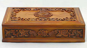 Cajas Rectangulares de Madera con Diseño Grabado y Acabado en Madera Natural de Alta Calidad para Almacenamiento en el Hogar - Product Image 4