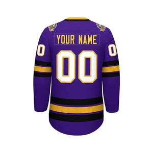 Uniforme de hockey sur glace sur mesure pour équipe, maillot de hockey professionnel imprimé 100% polyester, service OEM, vente en gros, design unique personnalisé - Product Image 2