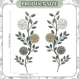 Arte Decorativo de Pared de Hierro Hecho a Mano con Etiqueta Privada para Sala de Estar, Dormitorio u Oficina, Diseño Único de Escultura Metálica para Pared - Product Image 2