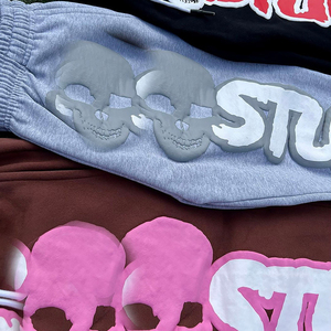 Ensemble de survêtement homme 2 pièces personnalisé en molleton épais 100 % coton, avec sweat à capuche zippé et pantalon évasé, pour la mode hivernale, livraison rapide - Product Image 5