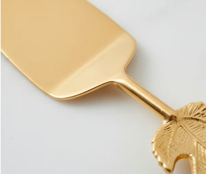 Servidor de Pastel Dorado Moderno con Mango de Diseño, Hermosa Herramienta para Pastel, Perfecta para Servir Postres Diarios, Uso Casual en el Hogar y Repostería - Product Image 2
