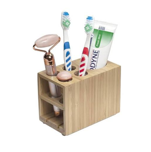 Unique Style Square Shape Wooden <b>Toothbrush</b> <b>and</b> <b>Toothpaste</b> <b>Holder</b> Latest Design best Handcrafted Item - Product Image 4