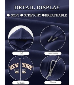 Nouvelle collection – Sweat à capuche zippé décontracté pour femme, 100 % coton, manches longues, col rond, épaules tombantes, imprimé coloré, confortable – Meilleur prix - Product Image 6