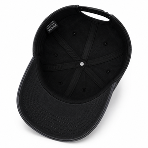 Casquette Trucker en Denim Noir Délavé 5 Panneaux Réglable avec Logo Brodé Personnalisé Unisexe Tissu Standard Toutes Saisons pour l'Extérieur - Product Image 3