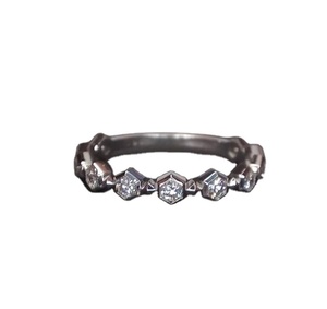 E Color Hexagonal Cut Lab Grown Diamonds <b>Ring</b> Beautiful 925 Sterling Silver Wedding <b>Ring</b> VVS Excellent Cut for <b>Men</b> Women - Product Image 1