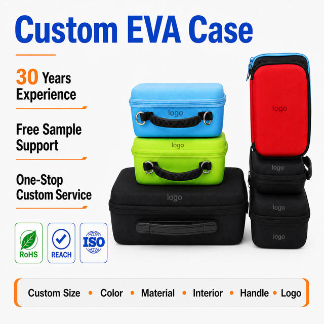 Factory Custom Hard Shell Travel Storage EVA Case with Protective Insert for Electronics Medical and Tools